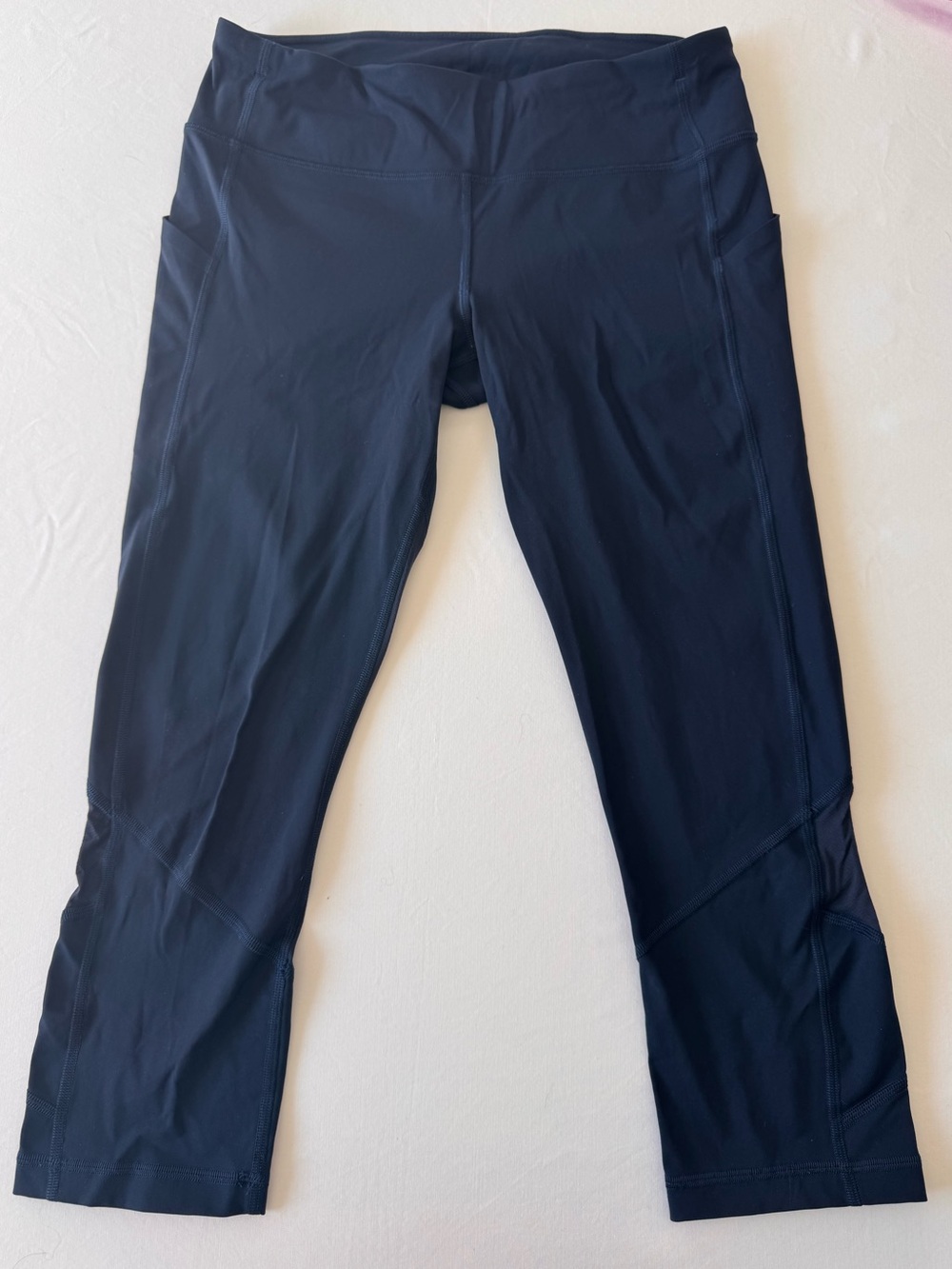 lululemon athletica Pace Rival Crop Navy Capri Performance -Size 8